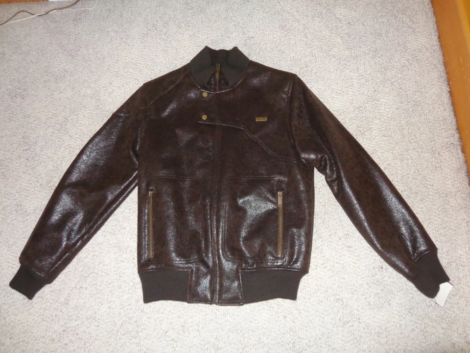 Sean John piel sintética Sherling marrón M Foto 1 de 4