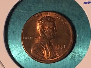 1991 P ERROR LINCOLN CENT * OFF CENTER STRIKE * PHILADELPHIA MINT *  - Picture 1 of 5