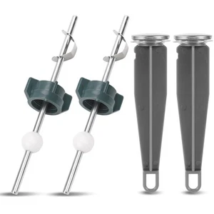 4pcs Pivot Rod Replacement, Sink Drain Parts with 2pcs Plug&2pcs Pop-Up Cente... - Picture 1 of 7