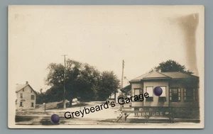 RPPC PRR Railroad Station BAINBRIDGE PA Lancaster County Real Photo Postcard - Picture 1 of 2