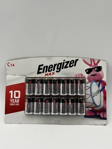 14 PACK of ENERGIZER MAX C CELL Batteries, Alkaline Batteries - Picture 1 of 3