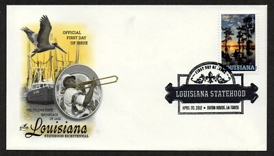 USA, SCOTT # 4667, ARTCRAFT FDC COVER - LOUISIANA STATEHOOD, SMALL FAULT 2012 - Image 1 of 2