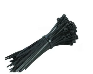 FASCETTE DI CABLAGGIO NERO IN NYLON 100pz LUNGHEZZA 140mm LARGHEZZA 3,5mm CAVI - Imagen 1 de 1