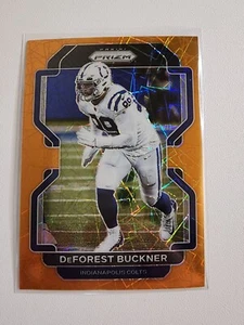 2021 Panini Prizm Orange Laser DeForest Buckner Indianapolis Colts #26 - Bild 1 von 2