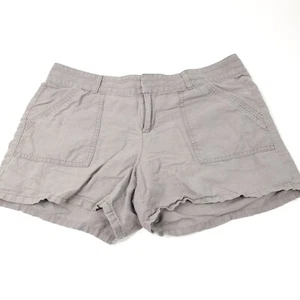 Banana Republic Womens Shorts Size 10 Linen Blend Gray  - Picture 1 of 10