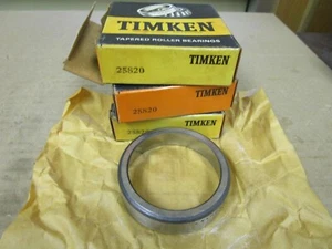 NEW LOT OF 3 TIMKEN TAPERD ROLLER BEARING CUP 25820 - Picture 1 of 5