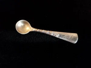 Antique 1885 Gorham Sterling Silver Salt Spoon Colonial Pattern - Picture 1 of 5