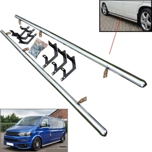 Fit VW T5  lwb Transporter Van Caravelle Side Bars Steps Running 2003-2012 M252 - Picture 1 of 12