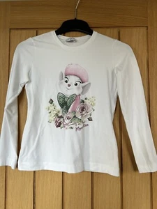 Monnalisa Long Sleeve Top age 11yr, Small Hole (stitches Undone, See Picture) - Picture 1 of 4