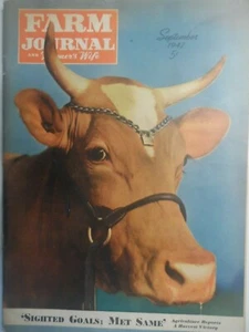  FARM JOURNAL Sept 1942AND BAUERNFRAU MOO-MAGAZIN (BRAUNE KUH MIT BLING)) - Bild 1 von 1