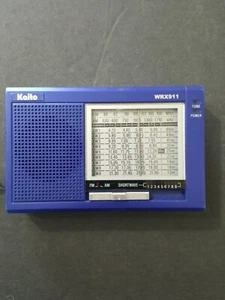 Kaito WRX-911 Portable AM/FM Shortwave Radio Receiver Blue 4.5/8"×2.7/8" - Picture 1 of 12