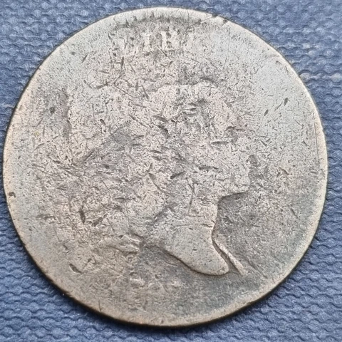 1797 Liberty Cap Half Cent 1/2c Circulated #60437 Cover
