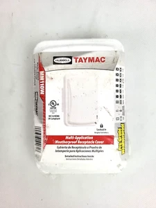 Hubbell TayMac MM110W 1-Gang Rectangle Plastic Weatherproof Electrical Box Cover - Picture 1 of 2