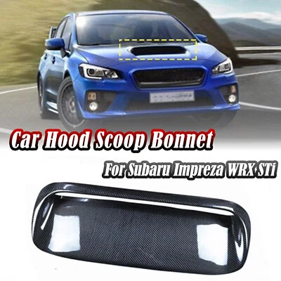 Para Subaru Impreza 11th WRX STi 2015-2020 cuchara de aire capó ventilación fibra de carbono Foto 1 de 4