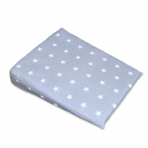 Baby Cover For Wedge Pillow Cot/toddler Bed 59x37cm Small Stars On Grey - Picture 1 of 1