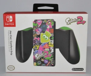 Splatoon 2 Joy-Con Comfort Grip for Nintendo Switch, Power-A New Sealed - Picture 1 of 3