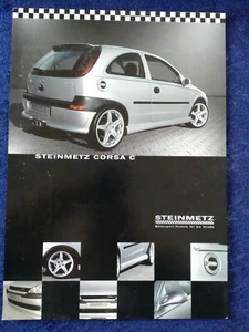 OPEL STEINMETZ Corsa C Prospekt Blatt 2001 deutsch englisch - Picture 1 of 2