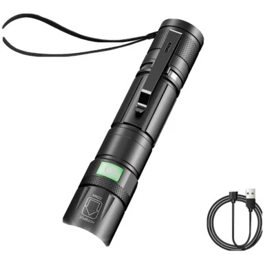 Antorcha LED 2000 lúmenes recargable súper brillante 5 modos enfoque bolsillo impermeable - Imagen 1 de 4