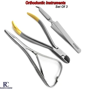 Kit de instrumentos de ortodoncia ligadura TC cortador de alambre soporte de agujas juegos de pinzas - Imagen 1 de 7