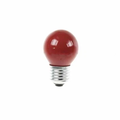 Golf Ball Bulb 45mm Round 240V 15W E27 Red - Image 1 of 2