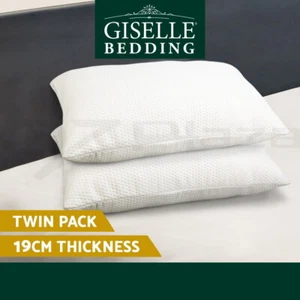 Giselle Bedding Memory Foam Pillow Shredded Twin Pack Pillows Home Hotel Soft - Picture 1 of 10