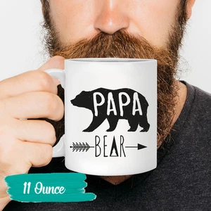 Tazza orso papà tazzine caffè papà regalo festa del papà tazza perfetta per papà regali - Foto 1 di 5