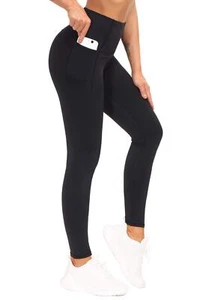 Tummy Control Workout Leggings with Pockets High Waist Athletic Yoga Pants fo... - Picture 1 of 7