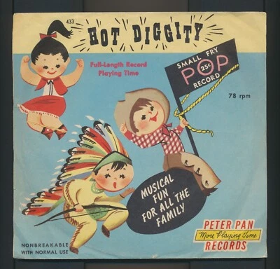 HOT DIGGITY - WHO'S AFRAID OF THE BIG BAD WOLF -PETER PAN RECORDS - # 433 - 1956 - Image 1 of 2