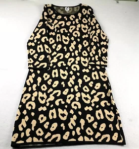 Anne Klein Dress Womens Medium Black Animal Print Long Bodycon Long Sleeves NWT - Picture 1 of 8