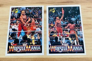 Tarjetas clásicas de WrestleMania 1990 de la WWF - Hulk Hogan y Macho Man Randy Savage como nuevas - Imagen 1 de 2