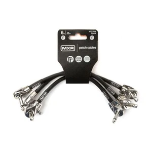 Paquete de 3 cables de conexión MXR 6" Pancake Plug para pedales de efectos de guitarra - Imagen 1 de 5