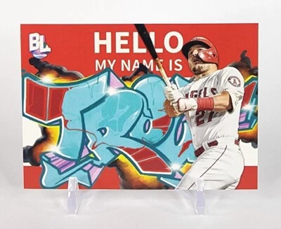 2023 Topps Big League Roll Call Wildstyle Edition Mike Trout RC-2 Angels - Image 1 of 2
