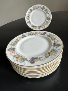 VINTAGE 8" ROYAL DOULTON RVENNA STIL H4977 ENGLISCHER BONE CHINA SALATTELLER - Bild 1 von 7