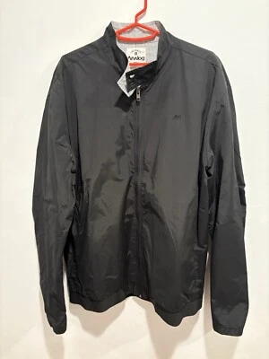 2 Jaqueta corta-vento masculina analógica Burton preta GG leve com zíper preta vermelha - Imagem 1 de 4