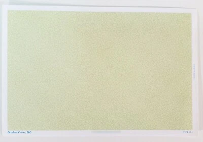 Papel Pintado Casa de Muñecas MEDIA ESCALA 3 Hojas Verde Salvia y Blanco "Conservatorio" 1:24 Foto 1 de 4