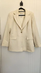 Country Road Cream/Antique White Womens Blazer Size 14 - Picture 1 of 9