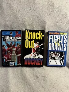 Hockey NHL VHS Lot Fights Brawls Return To Hockey Town Detroit Red Wings 90s - Picture 1 of 8