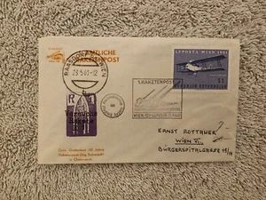 Rocket Mail FLOWN Cover | EZ 35 Austria | R1 Amtliche Raketenpost - Foto 1 di 2