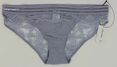 NWT Calvin Klein QF4373 "Firework" Lace Bikini, Lilac (453), XS - Image 1 of 4