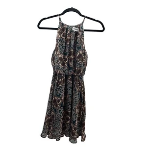 ÜPPIGES DAMENKLEID ÄRMELLOS GRÖSSE XS GRÜN MEHRFARBIG - Bild 1 von 24