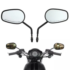 Matte Black 8mm Rearview Mirrors Fit For Harley Street 500 XG500 750 XG750 2016 - Picture 1 of 16
