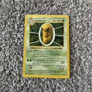 Pokemon Card Kakuna Base Set 33/102 Uncommon Unlimited 1999 LP-NM - Picture 1 of 2