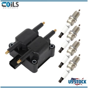 Ignition Coils & Spark Plugs Fits Chrysler Sebring PT Cruiser Cirrus 2.0L 2.4L - Picture 1 of 21