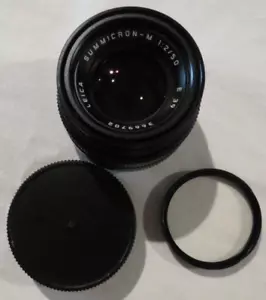 LEICA A/NEW CLEAN WORKS SUMMICRON-M 1.2/50MM E39 CAP FILTER CAMERA LENS GERMANY - Picture 1 of 5