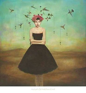 Fair Trade Frame of Mind Duy Huynh Fantasy Art Print 26x26 Image Conscious - Picture 1 of 1