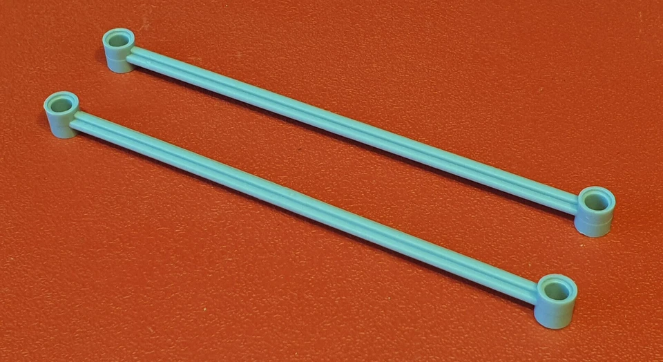 2x Lego Technic Achse Strebe Link 1x16 #2637 alt hellgrau - Bild 1 von 1