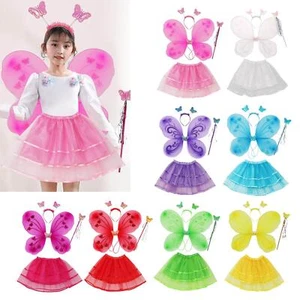 Fairy Costume for Girls Staff Fairy Wing for Party Favor Cosplay Role Play - Picture 1 of 74