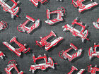 ANTIQUE SEWING MACHINES RED BLACK SEWING ITEMS COTTON FABRIC FQ