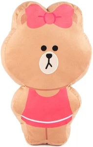 Line Friends Cuscino Decorativo a Forma di Cioccolato Marrone & Friends - Super Morbido Thro... - Foto 1 di 7