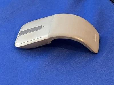 Microsoft Surface Arc Touch Wireless Bluetooth Mouse Gray Model 1592 TESTED - Image 1 of 4